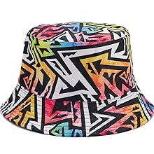 Bucket Hat for Men Women,Packable Reversible Printed Sun Hats