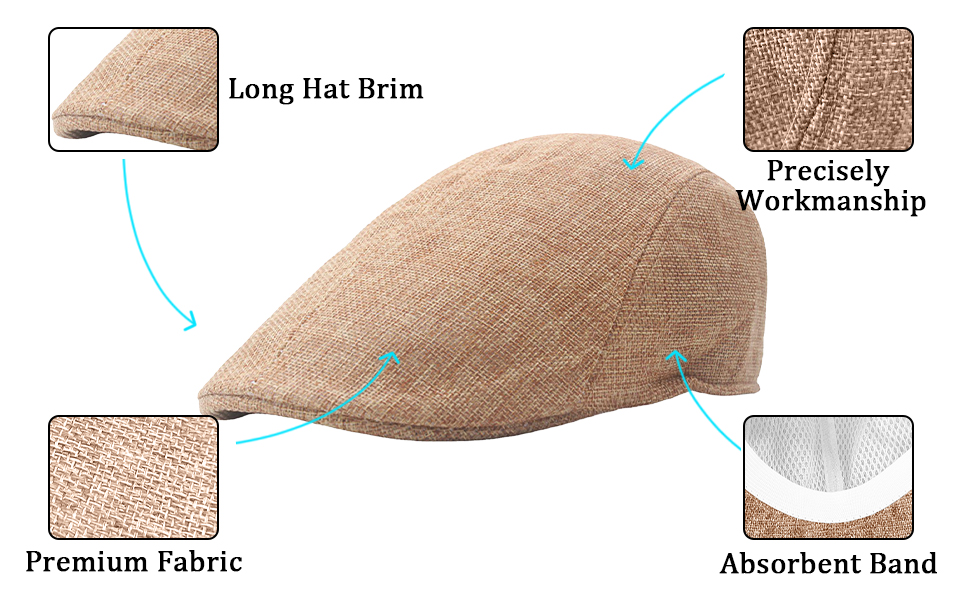 flat cap newsboy hat men men's mesh summer breathable thin adjustable ivy cabbie gatsby hats caps 